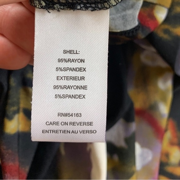 Calvin Klein Multicolour Printed Cowl Neck Knee Length Sleeveless Dress - Picture 2 of 9